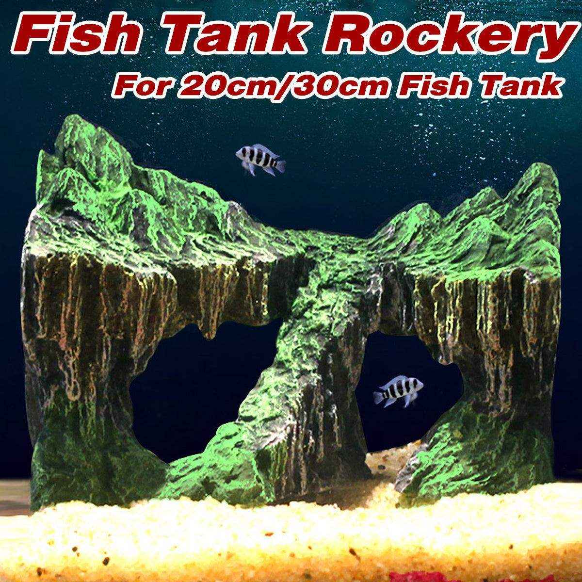 Aquarium Rockery Decoration Natural Rock Cave for Fish & Reptiles