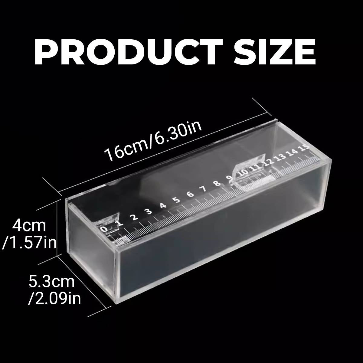 Fish Measuring Box With Ruler