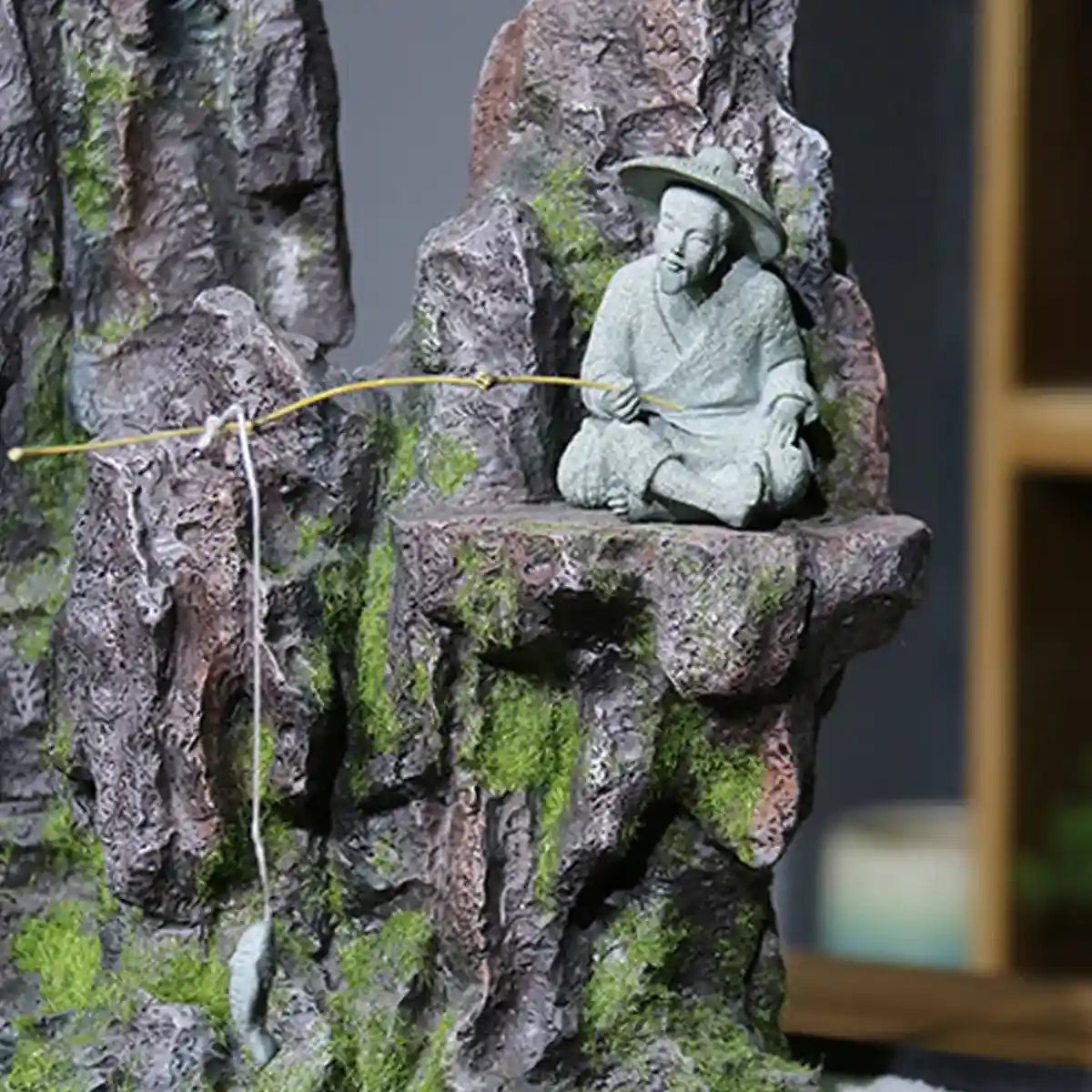 Fishing Man Ornament Aquarium & Landscape Decor