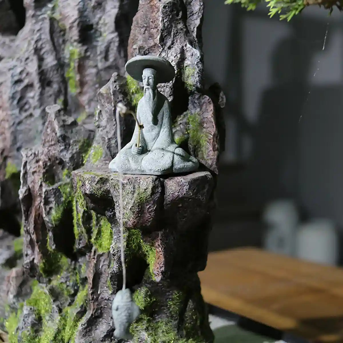 Fishing Man Ornament Aquarium & Landscape Decor