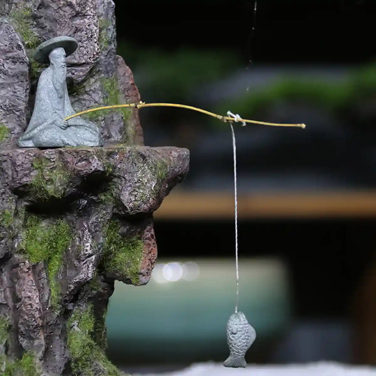 Fishing Man Ornament Aquarium & Landscape Decor