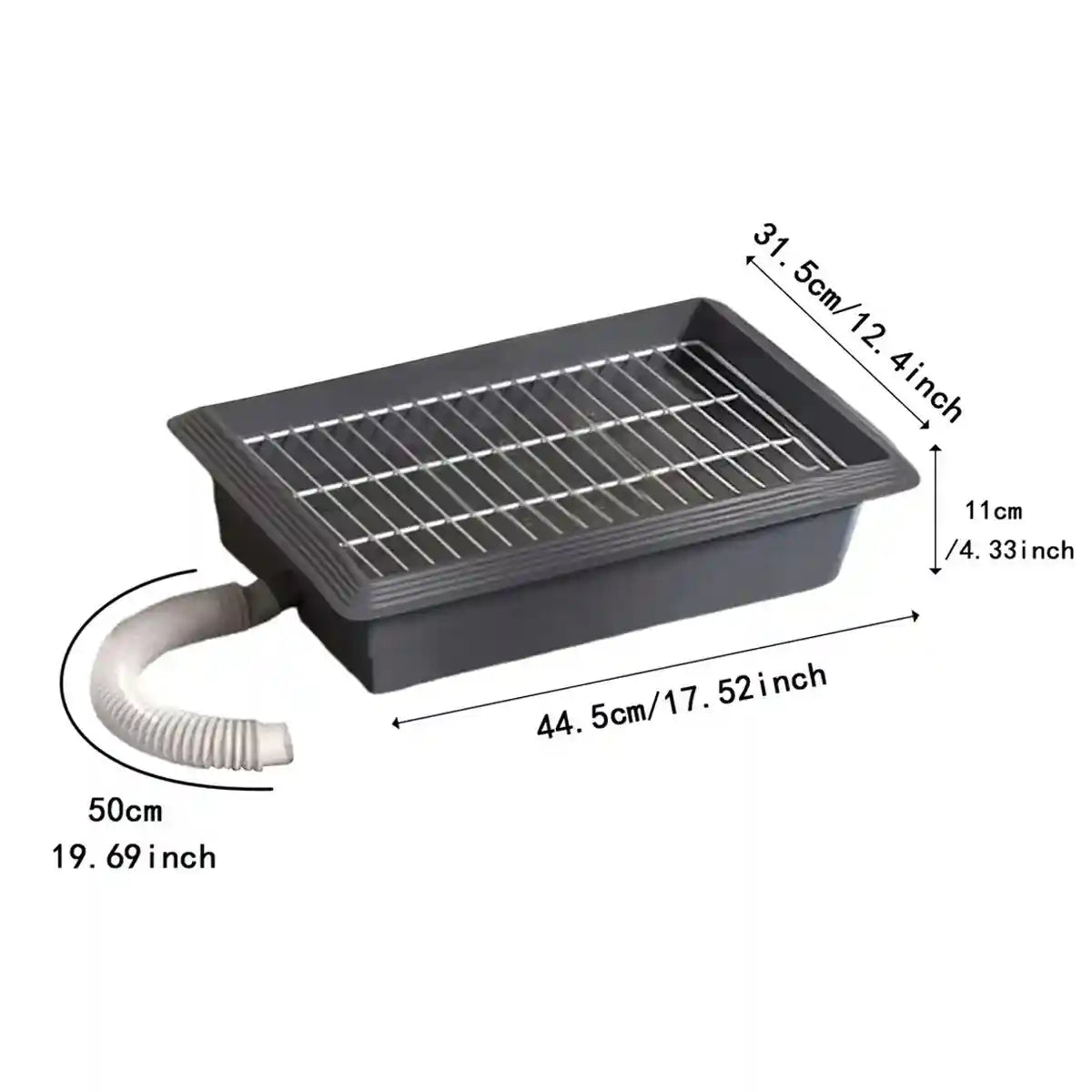 Indoor Flushing Dog Toilet Potty Training Tray Detachable for Small Medium Dogs