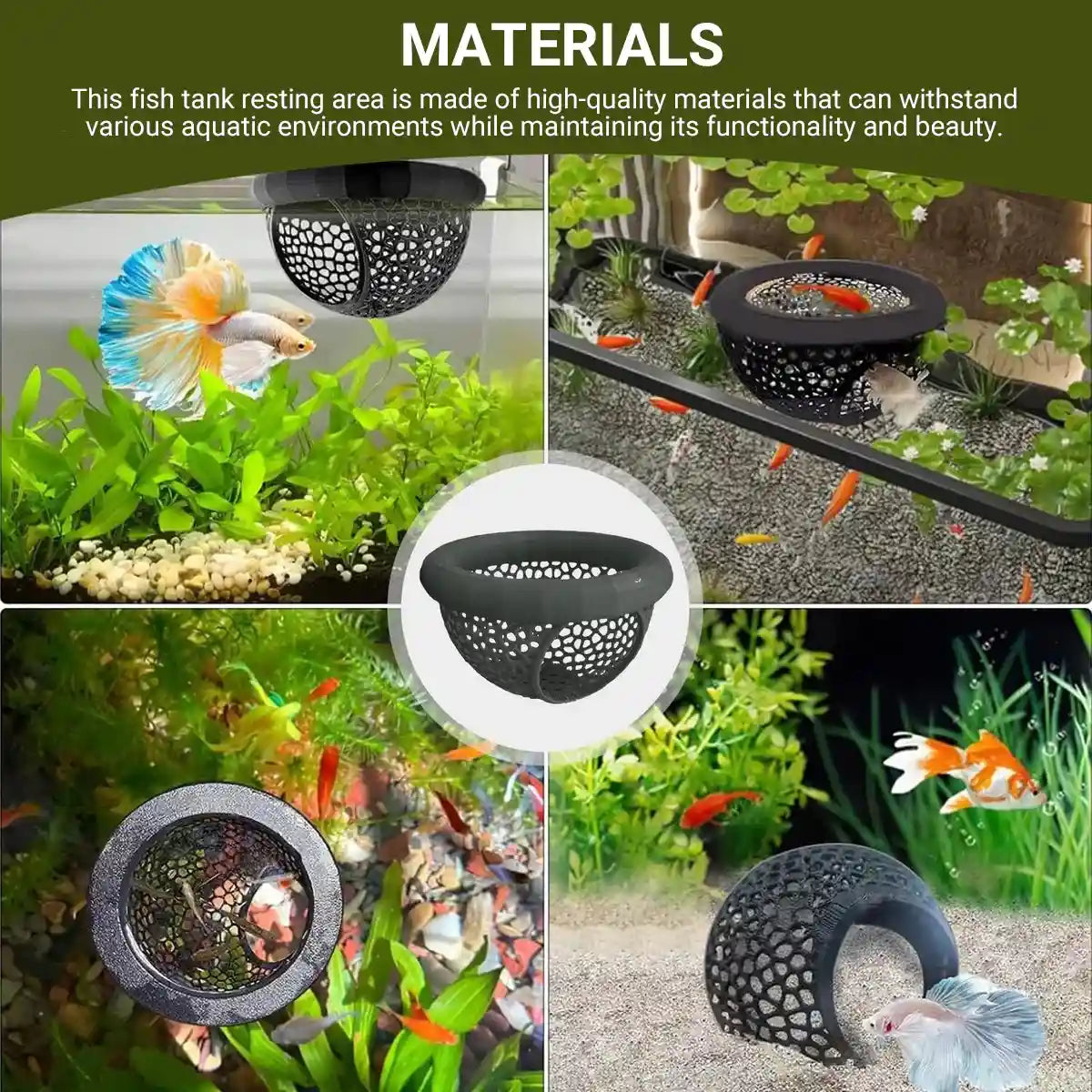 Floating Fish Lounge Resting & Hiding Area for Bettas and Small Fish