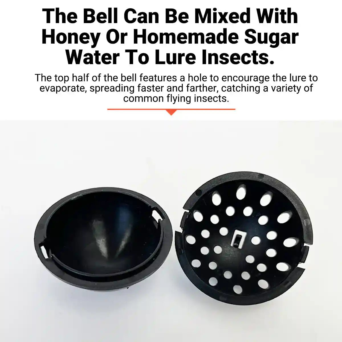 Outdoor Fruit Fly & Bee Traps Set of 2 Bell-Type Insect Traps