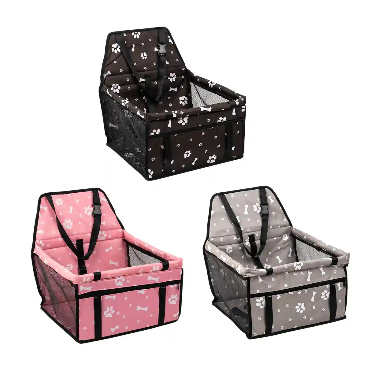 Foldable Dog Car Booster Seat for Travel Portable Pet Carrier for Cars