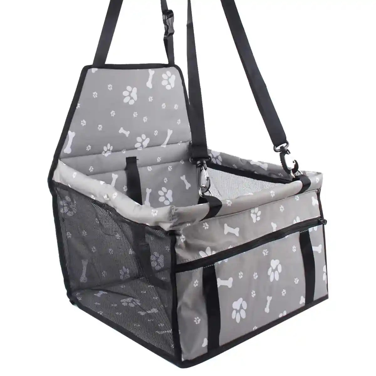 Foldable Dog Car Booster Seat for Travel Portable Pet Carrier for Cars