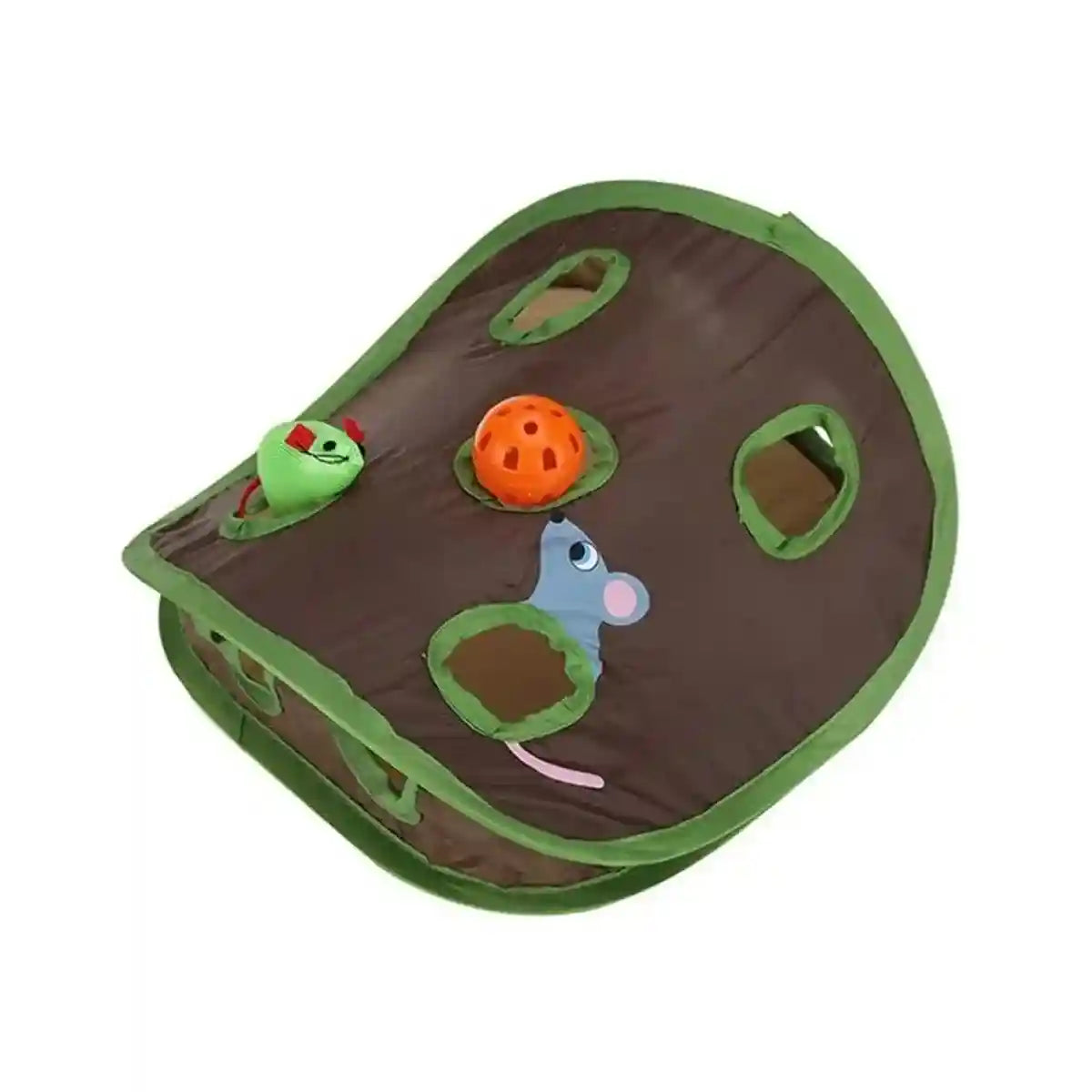 Foldable Mouse Hole Cat Toy Interactive Play Toy for Cats