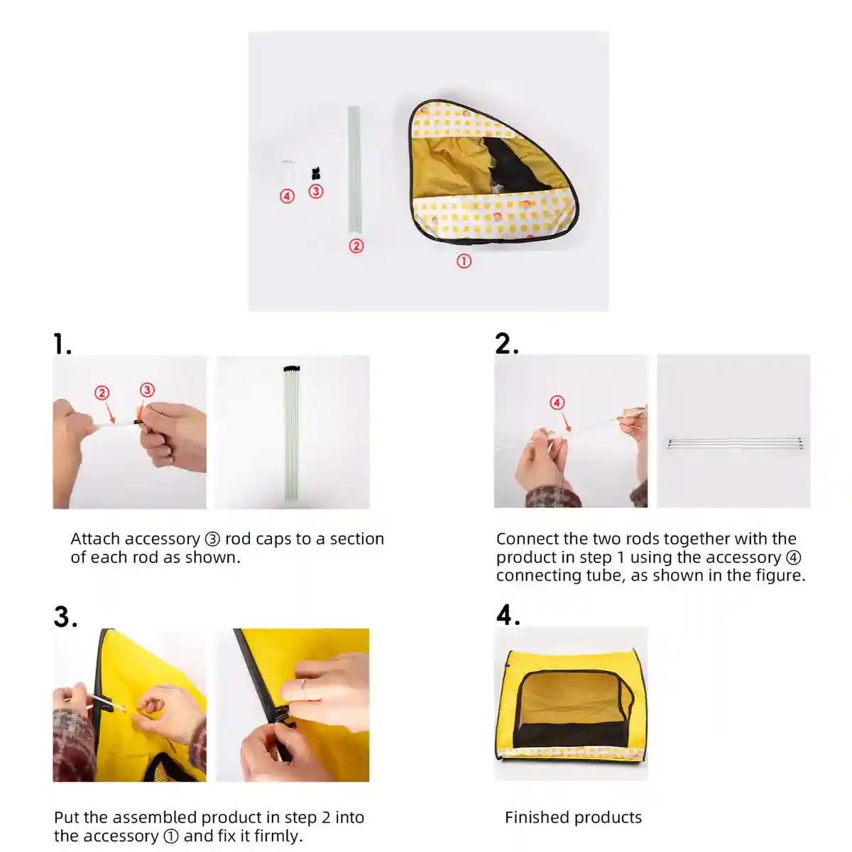 Soft Plush Hot Dog Cat Bed Nest For Pets (S/M/L)