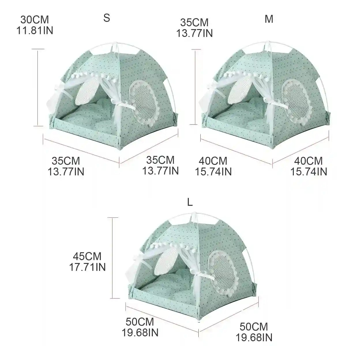 Whimsical Indoor Hideaway Cat Tent with Cushion for Small Pets