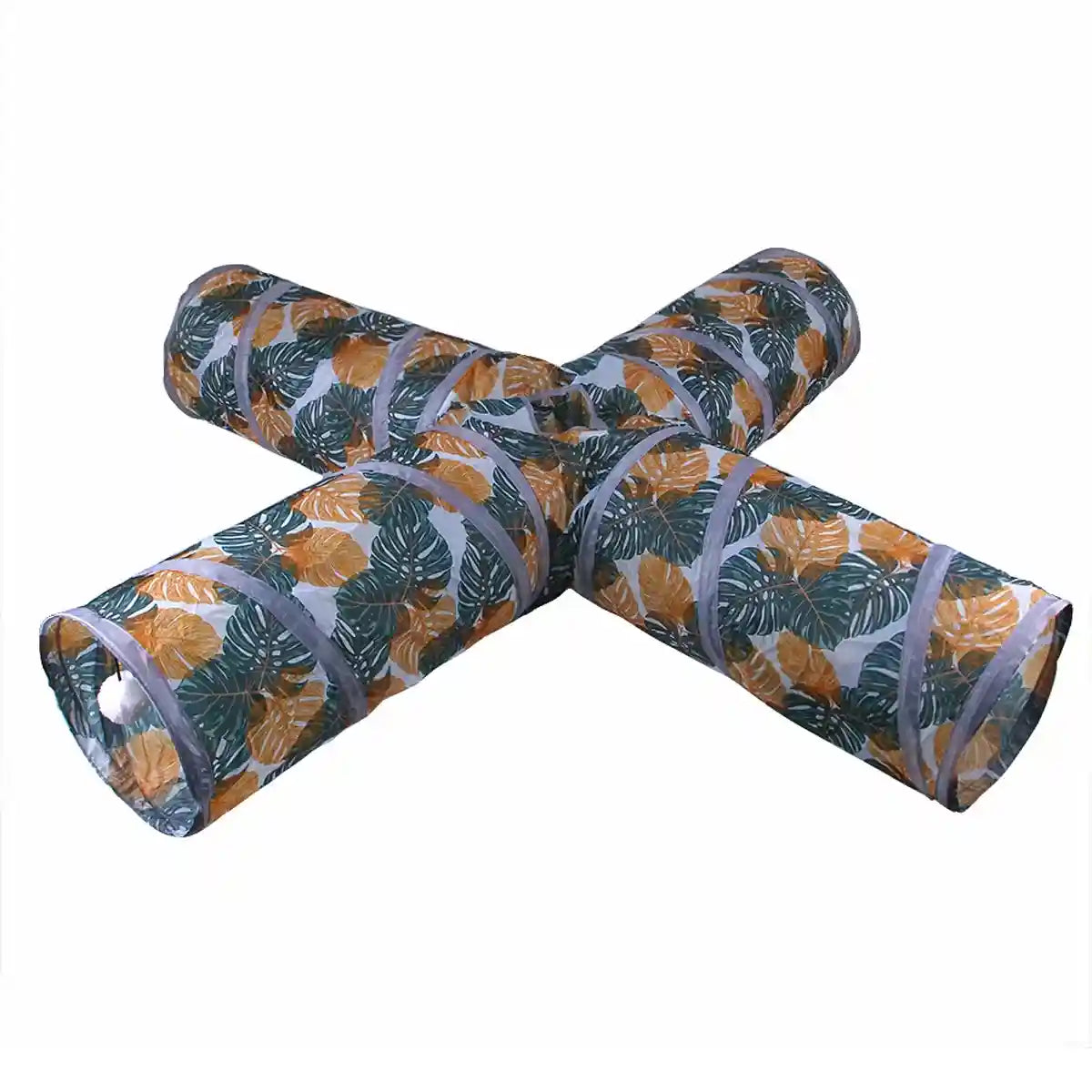 Foldable Cat Tunnel Toy with 4-Way Design for Indoor Play