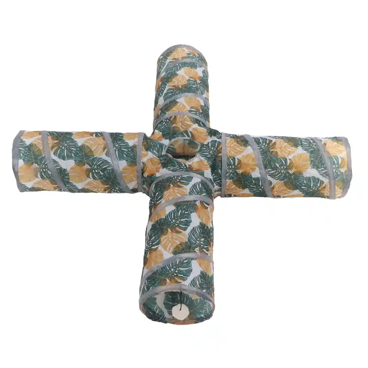 Foldable Cat Tunnel Toy with 4-Way Design for Indoor Play