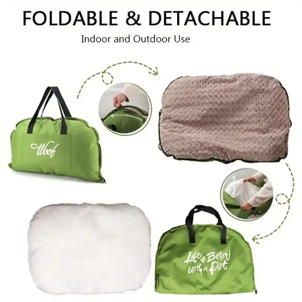 Travel-Friendly Pet Bed – Foldable and Durable Waterproof Dog Mat