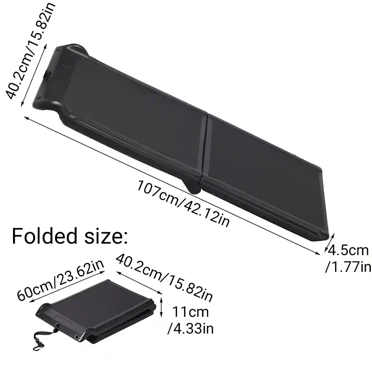 Foldable Dog Car Ramp with Non-Slip Surface for Vehicle Access