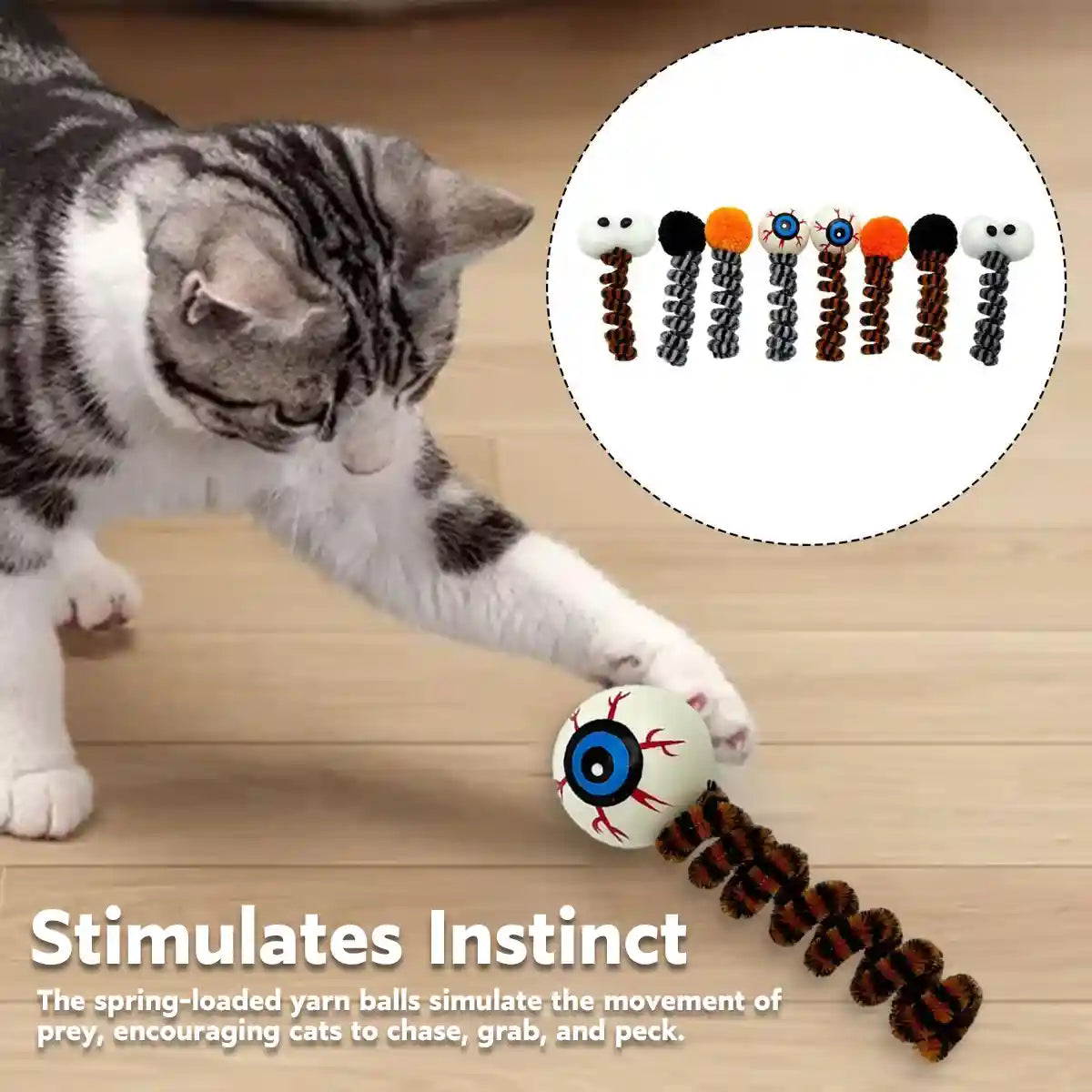Halloween Funny Cat Toys (8PCS Set)