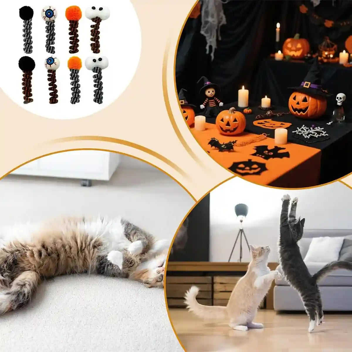 Halloween Funny Cat Toys (8PCS Set)