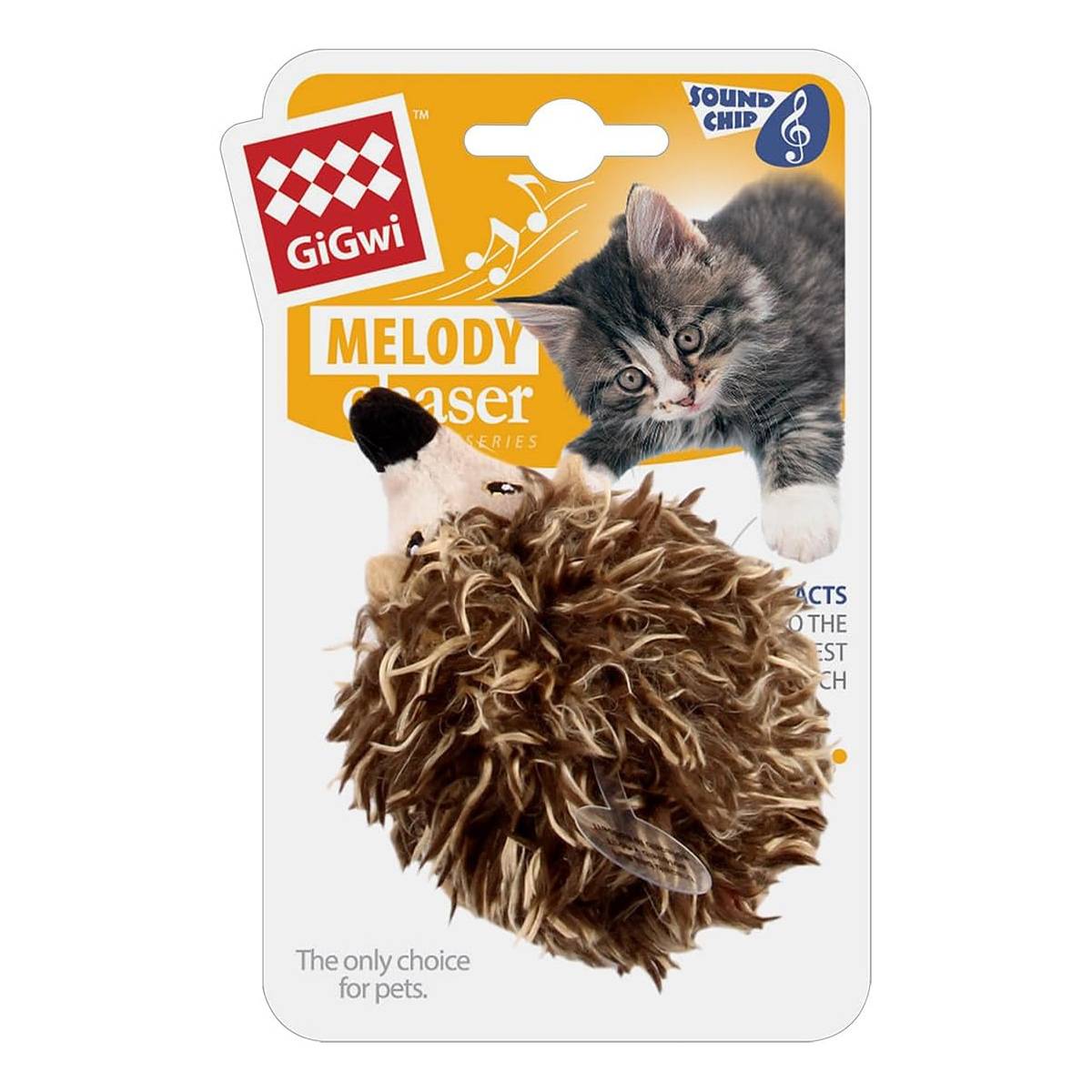 Interactive Cat Toy Hedgehog With Sound