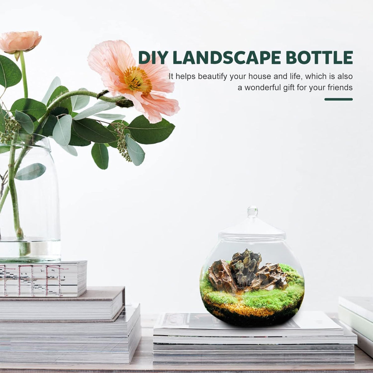 Micro Landscape Glass Bottle With Lid