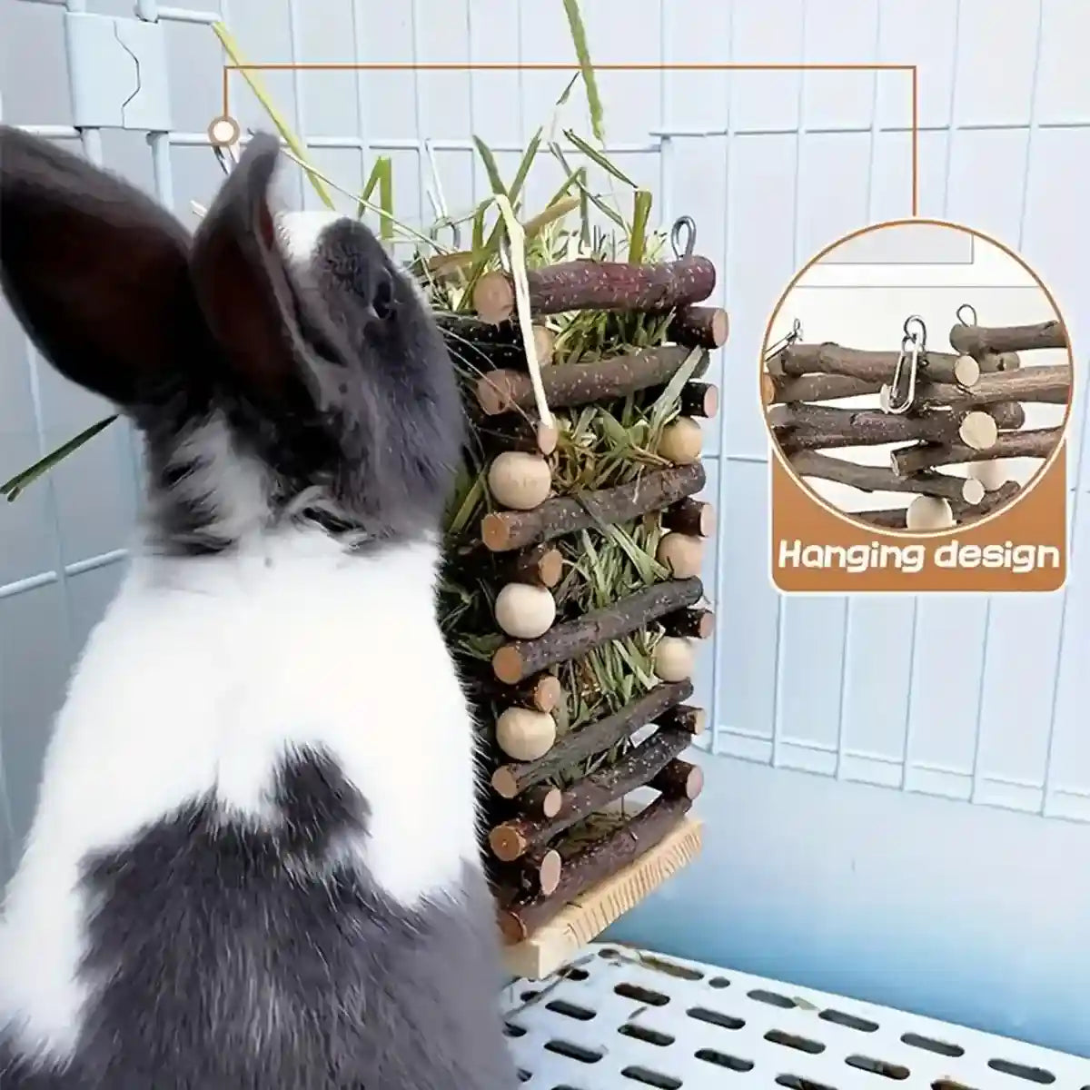 Applewood Hay Rack Feeder for Rabbits & Small Pets