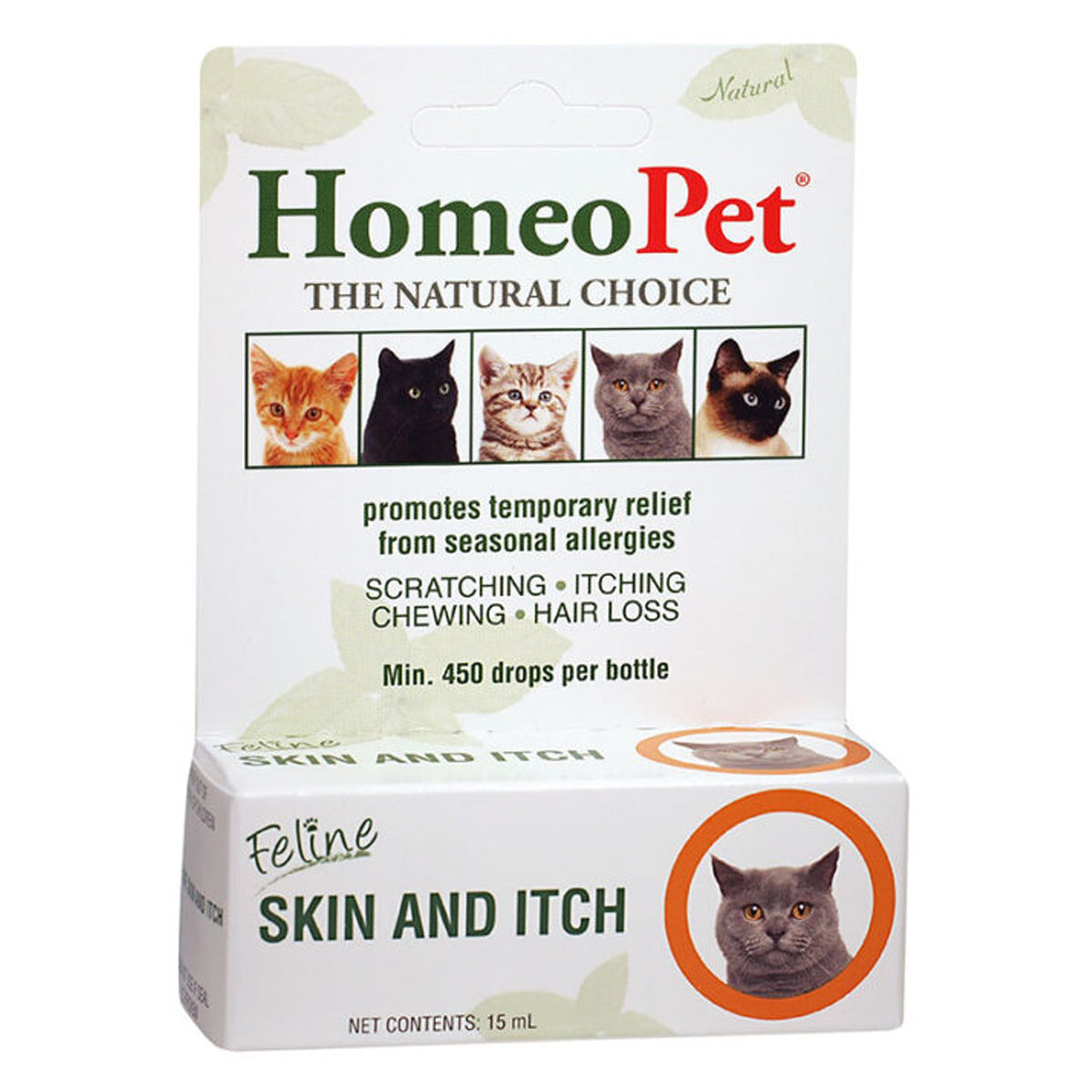 HOMEOPET CAT SKIN & ITCH
15ML