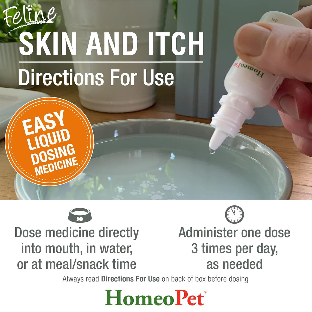 HOMEOPET CAT SKIN & ITCH
15ML