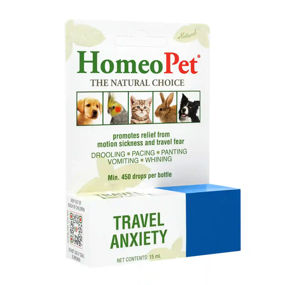 HomeoPet Travel Anxiety Relief Drops for Pets 15mL