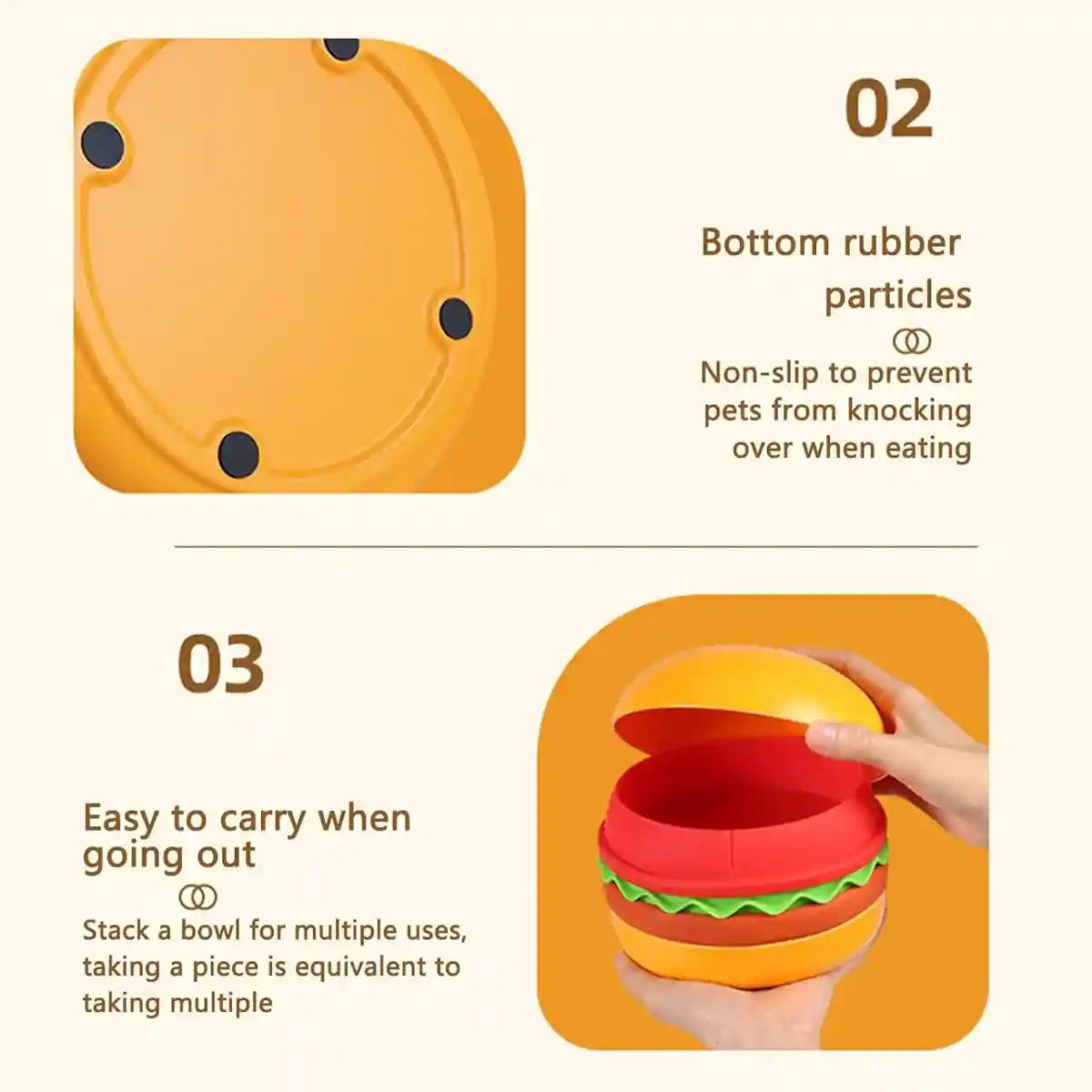 5-in-1 Pet Feeding Bowl Multi-Function Food & Water Dish For Dogs & Cats