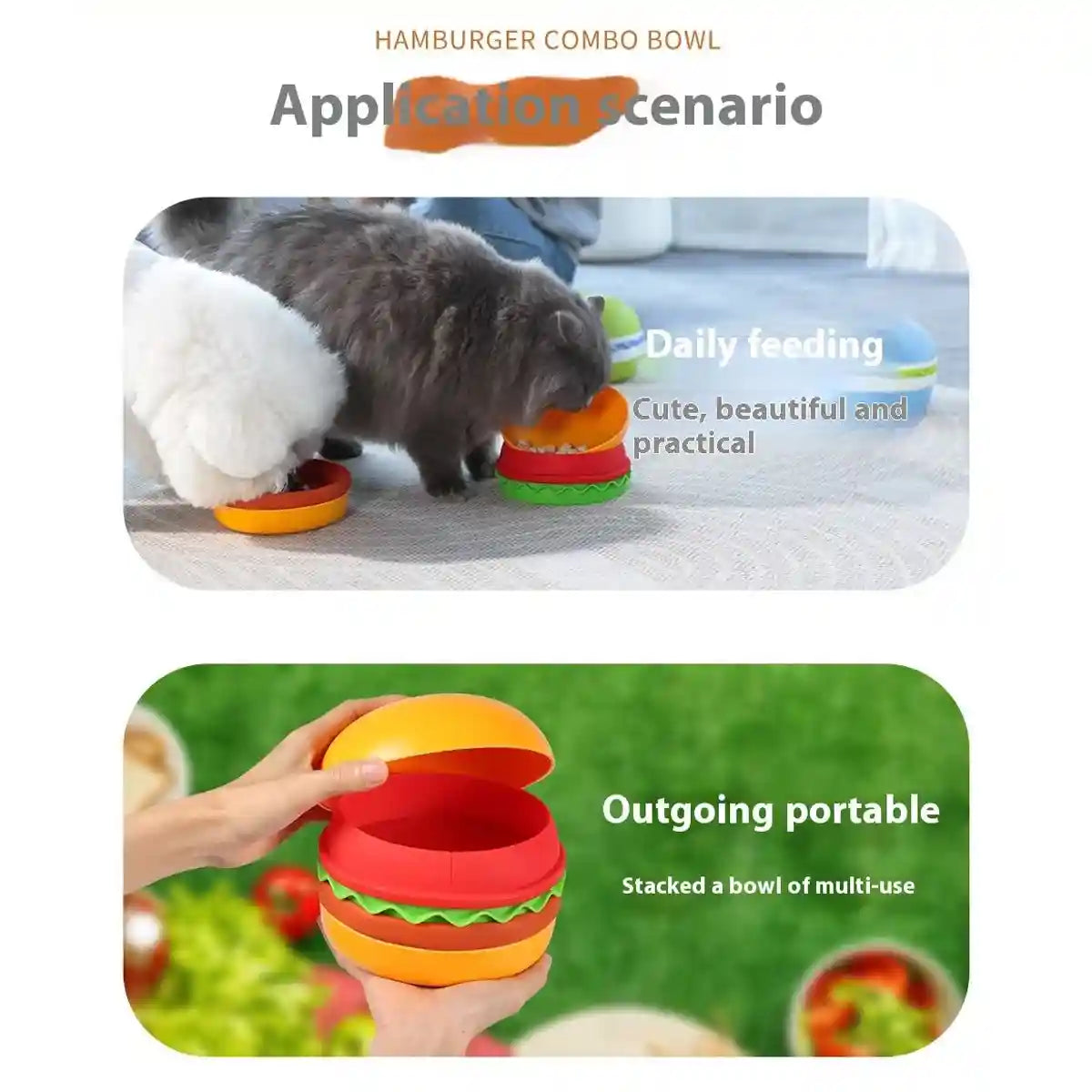 5-in-1 Pet Feeding Bowl Multi-Function Food & Water Dish For Dogs & Cats