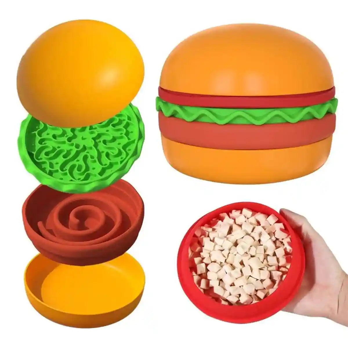 5-in-1 Pet Feeding Bowl Multi-Function Food & Water Dish For Dogs & Cats