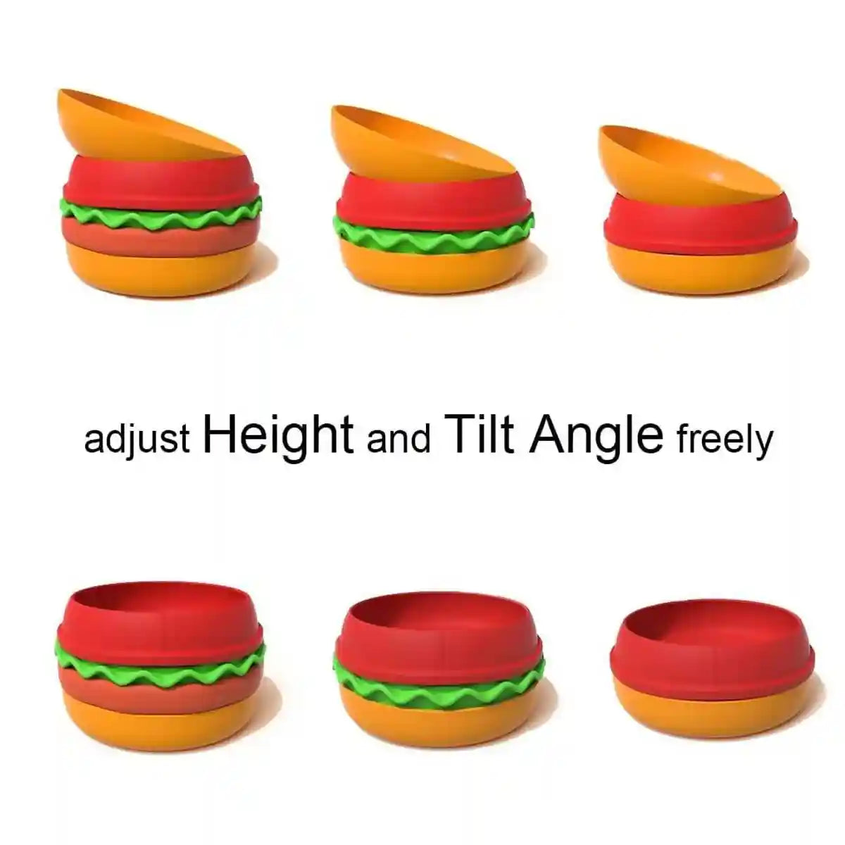 5-in-1 Pet Feeding Bowl Multi-Function Food & Water Dish For Dogs & Cats