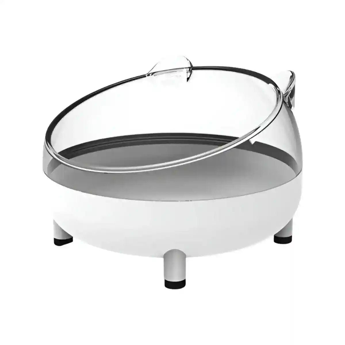 Transparent Hamster Bowl with Raised Feet Easy-to-Clean Pet Feeder