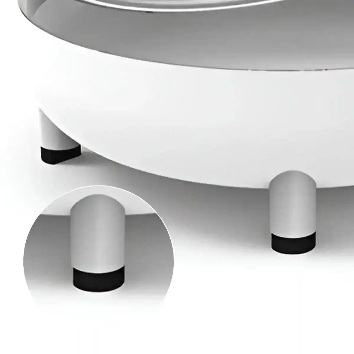 Transparent Hamster Bowl with Raised Feet Easy-to-Clean Pet Feeder