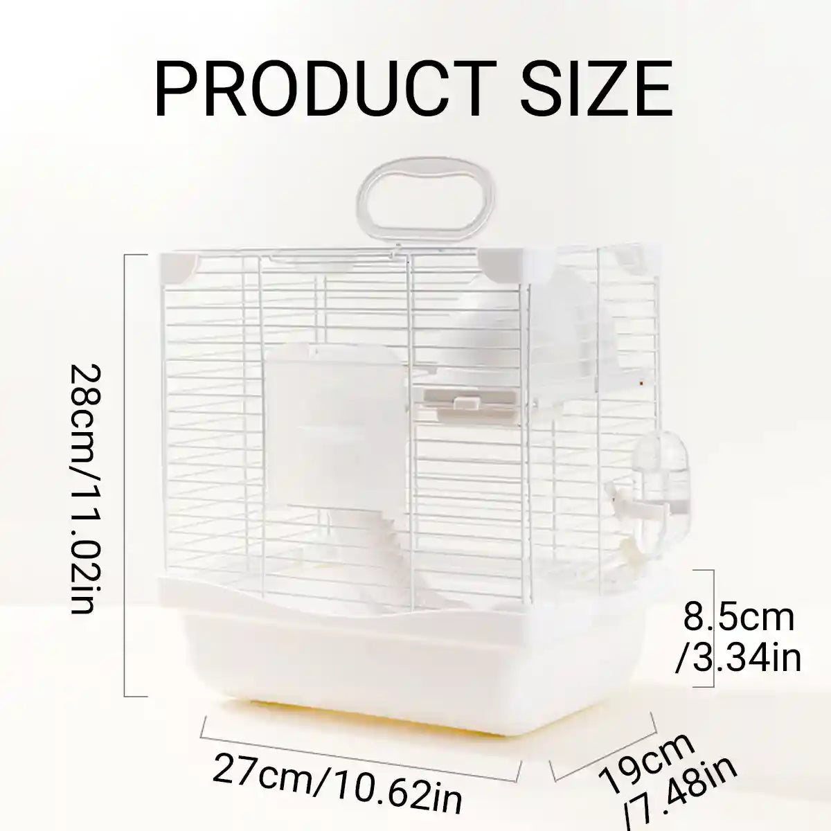Hamster Cage Double Decker Villa with Water Dispenser
