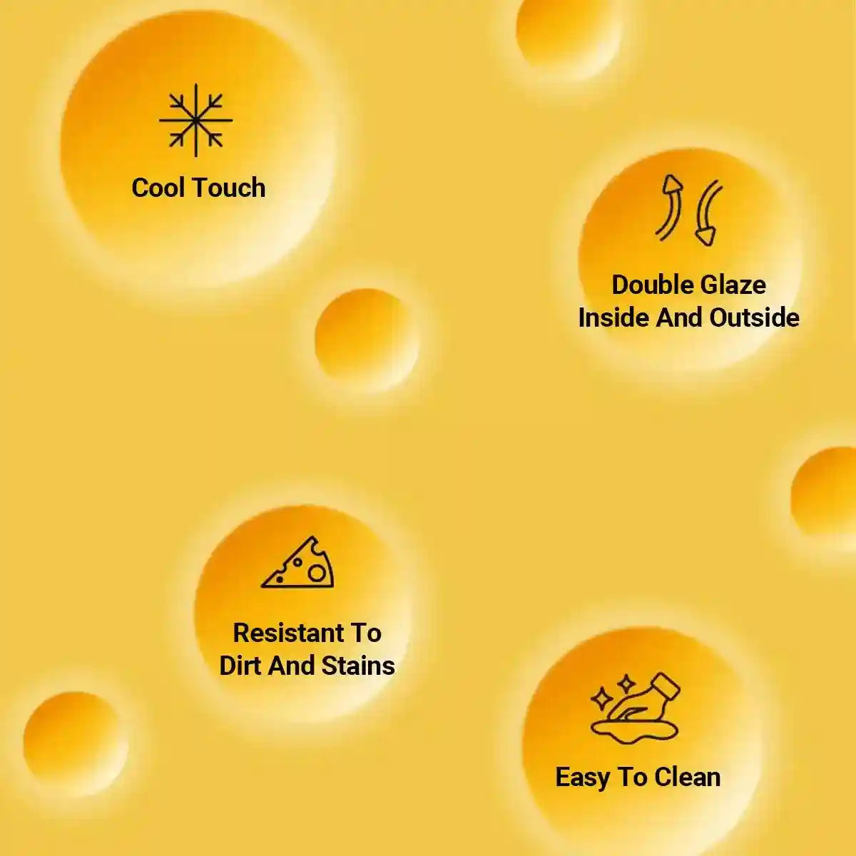 Ceramic Cheese Shaped Pet Nest Cozy Resting Place for Small Pets