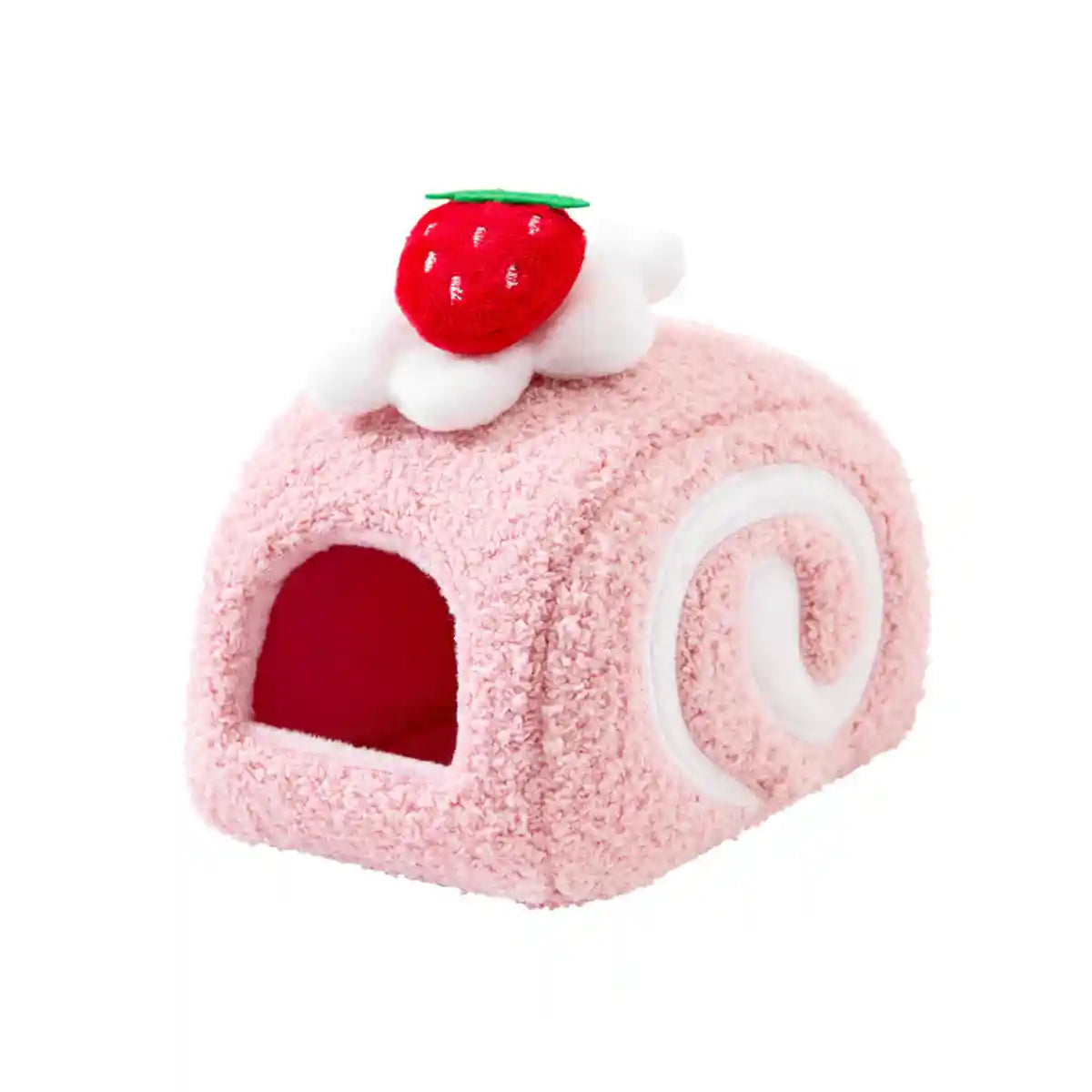 Hamster Nest Cozy Plush Swiss Roll Bed for Small Pets