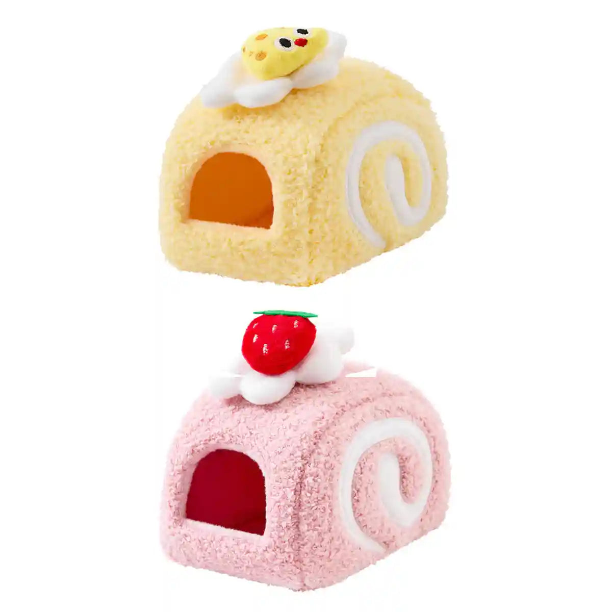 Hamster Nest Cozy Plush Swiss Roll Bed for Small Pets