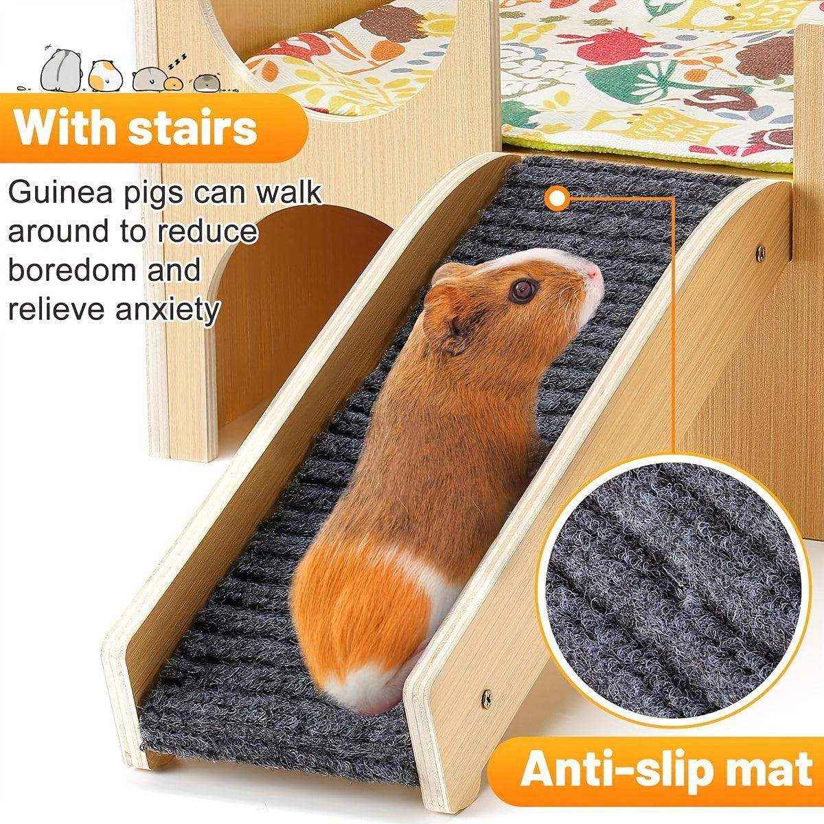 Durable Wooden Hamster House Cozy & Safe Small Pet Hideout