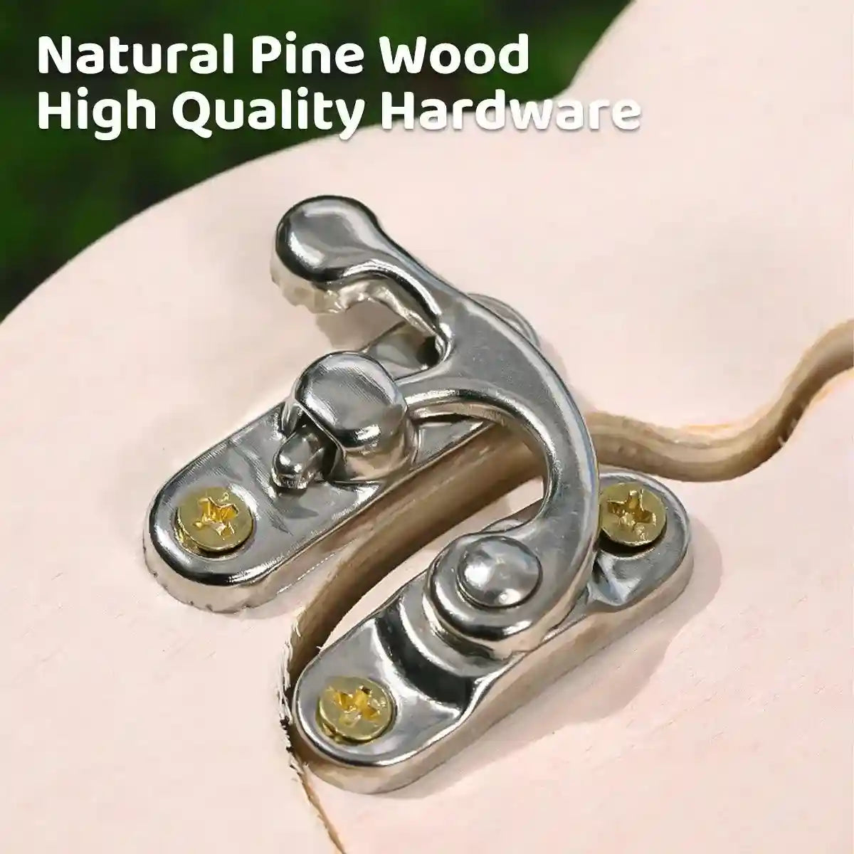 Magnetic Mouse House Wooden Hamster Hideout with Visible Design