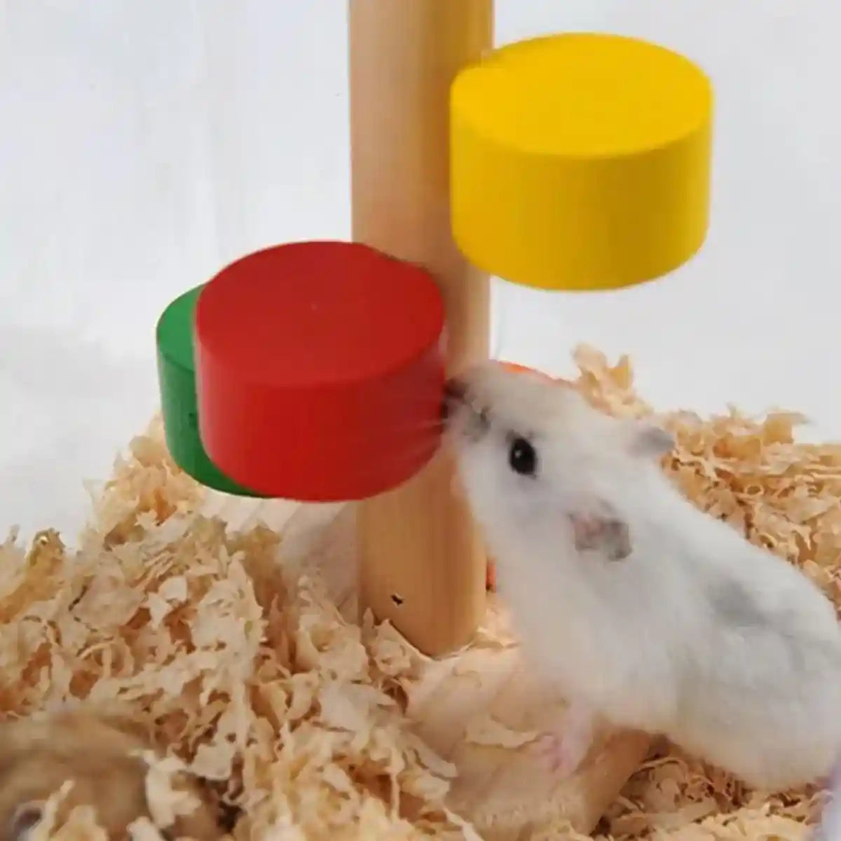 Colorful Wooden Climbing Toy for Hamsters Small Pet Play & Chew Ladder