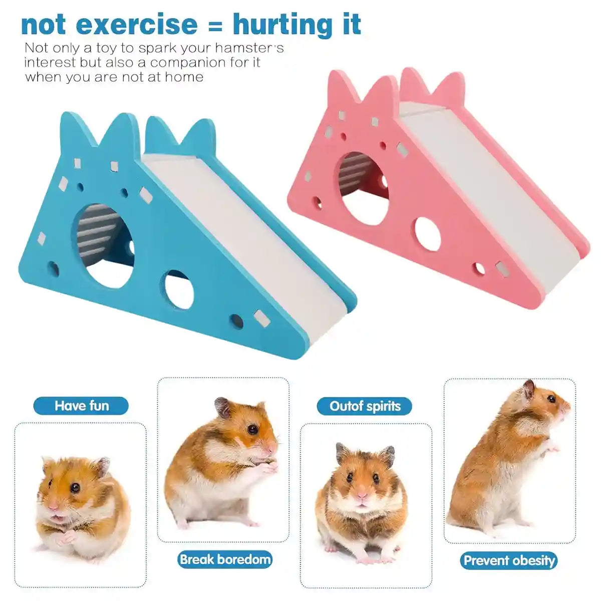 Hamster Toy Nest Slide Hut