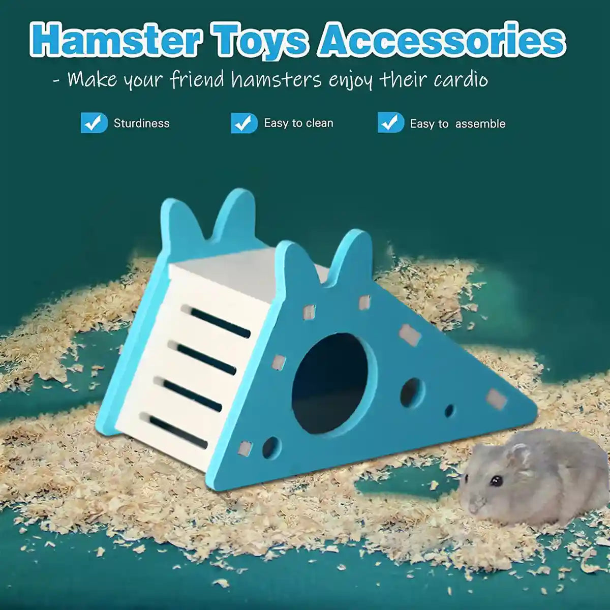 Hamster Toy Nest Slide Hut