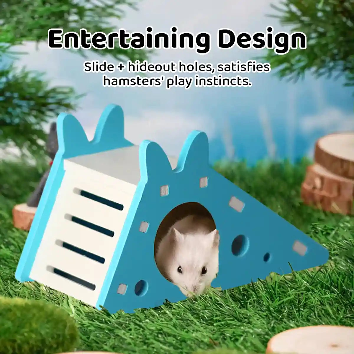 Hamster Toy Nest Slide Hut