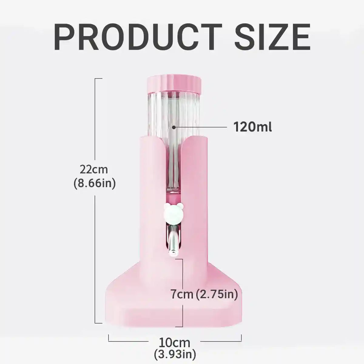 Hamster Water Bottle 120ml Anti Drip ABS Feeder for Small Pets
