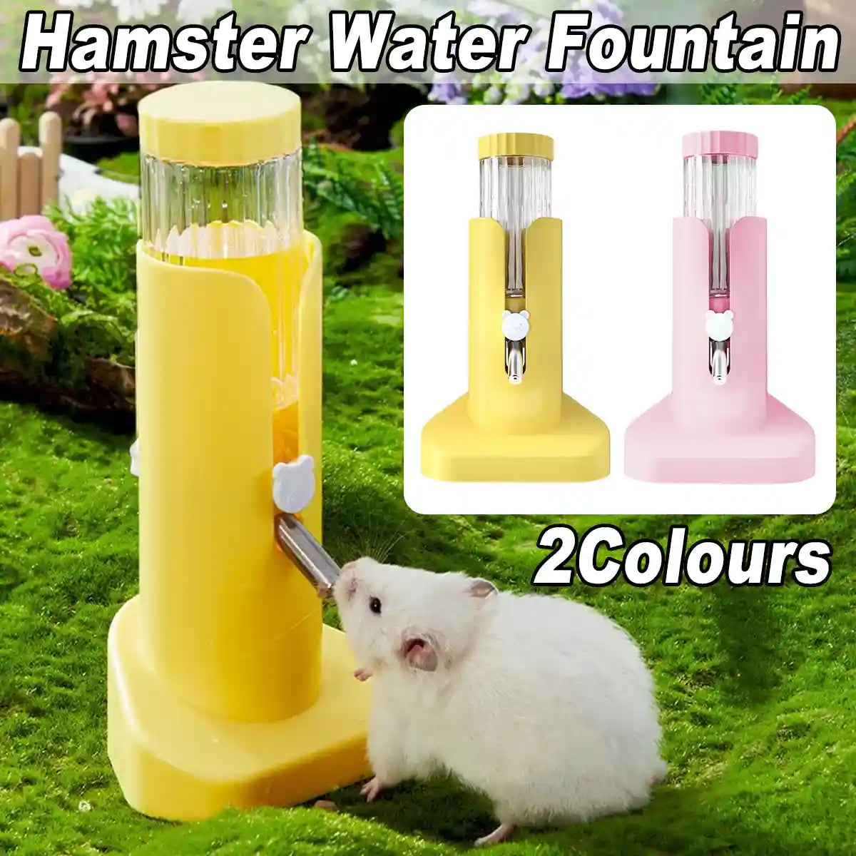 Hamster Water Bottle 120ml Anti Drip ABS Feeder for Small Pets