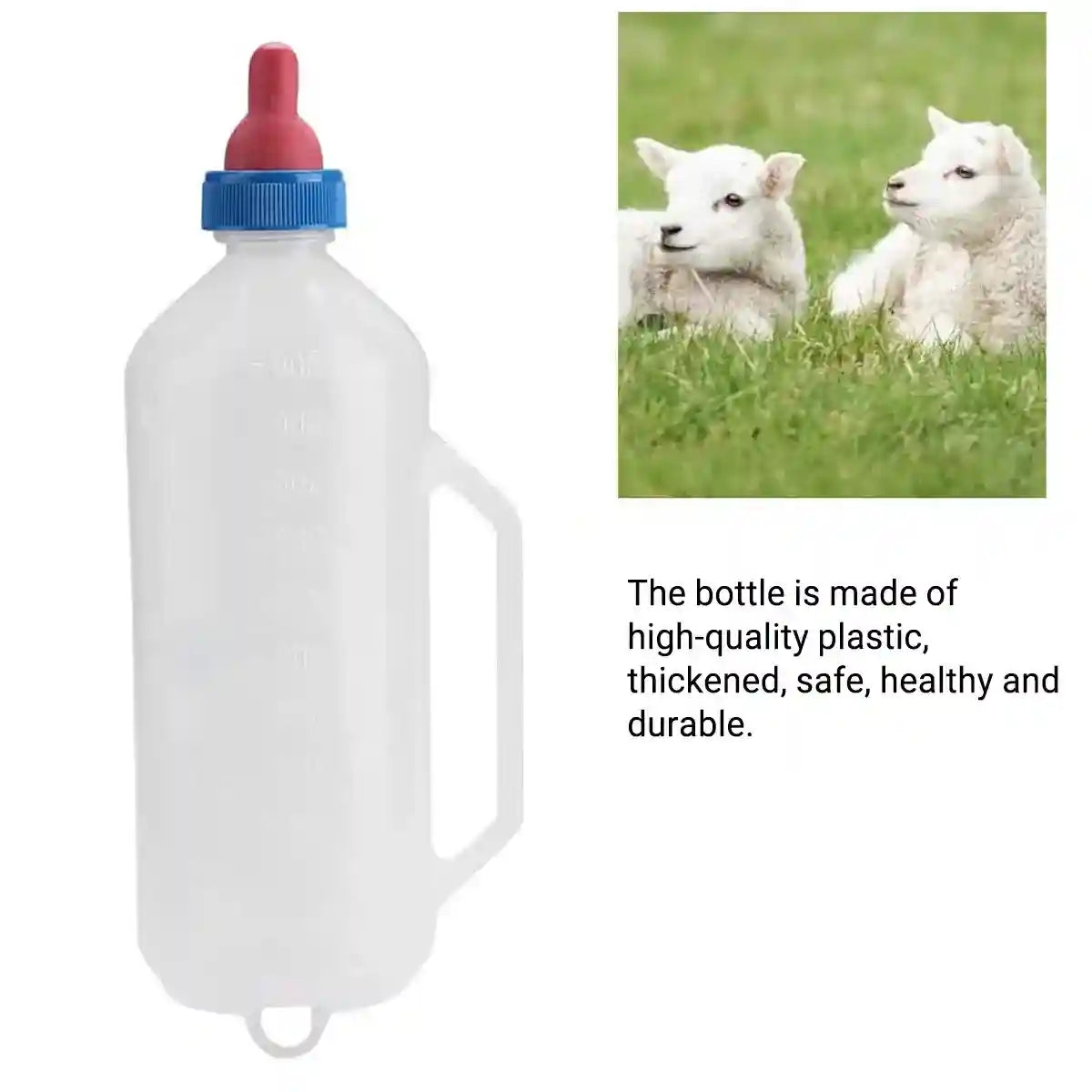 Durable Lamb Feeding Bottles Milk Bottle with Nipple & Handle 1000ml