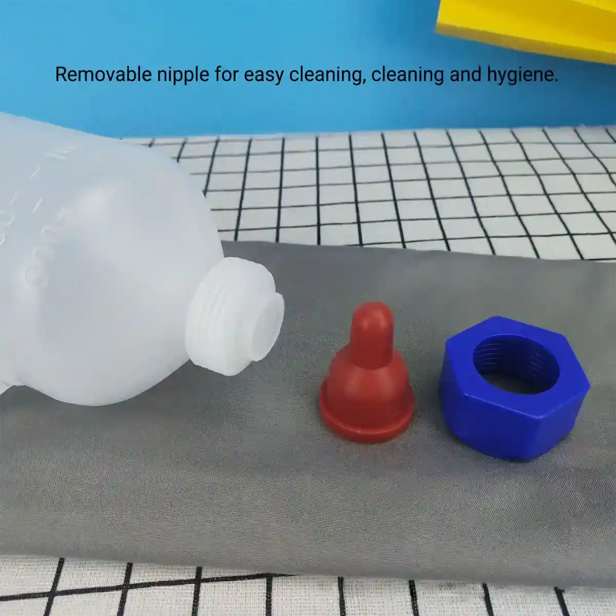 Durable Lamb Feeding Bottles Milk Bottle with Nipple & Handle 1000ml