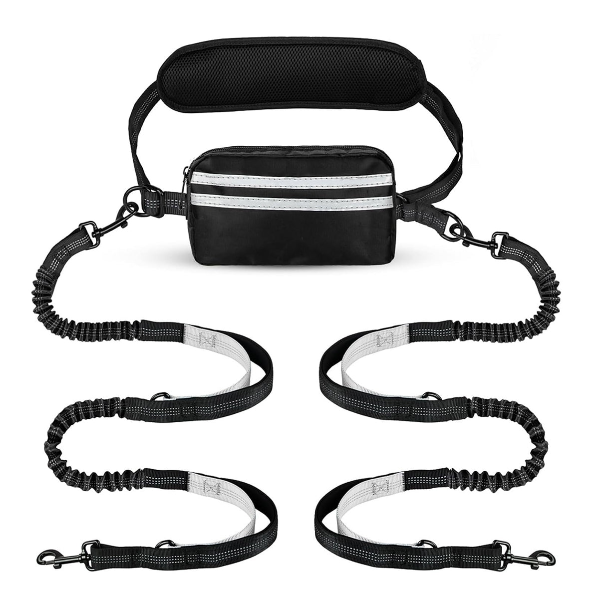 Hands-Free Dog Leash With Waist Belt