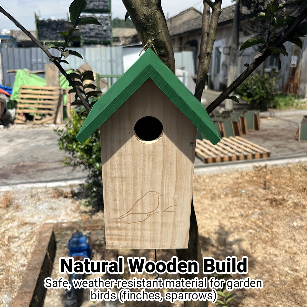 Birdhouse Hangable Outdoor Bird House Natural Ventilation Bird Nest