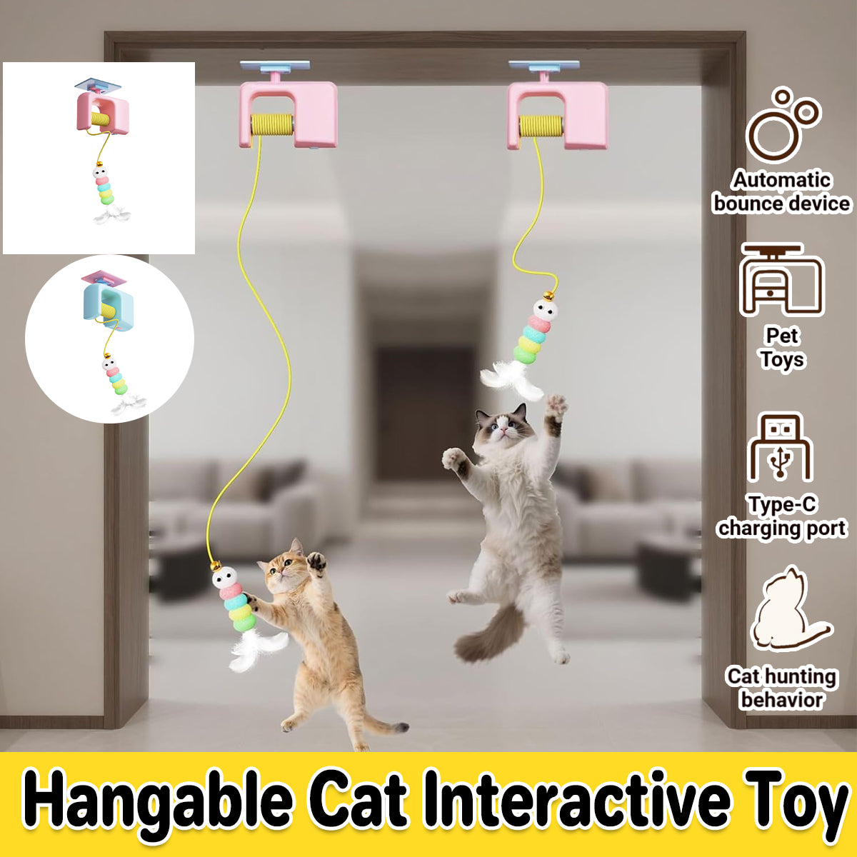 Hangable Automatic Cat Interactive Toy