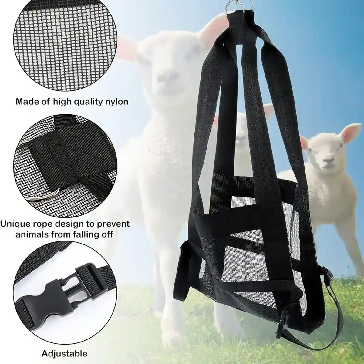 Durable Hanging Animal Weighing Sling for Lambs Goats Calves