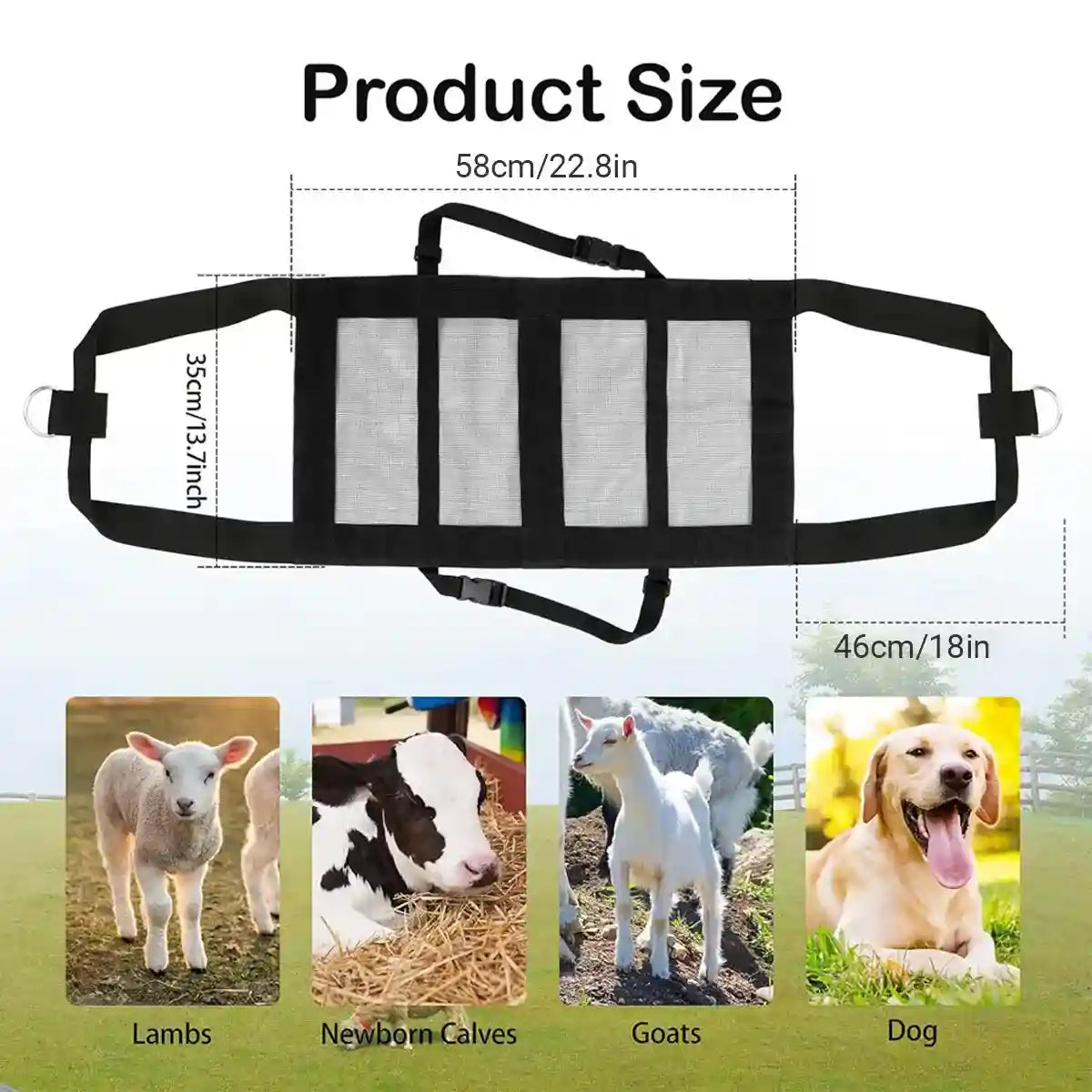 Durable Hanging Animal Weighing Sling for Lambs Goats Calves